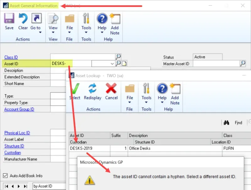 Lookup error