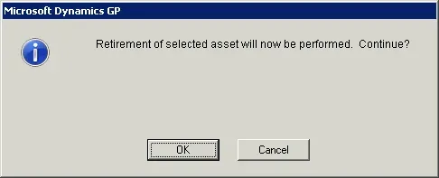retirement will begin message