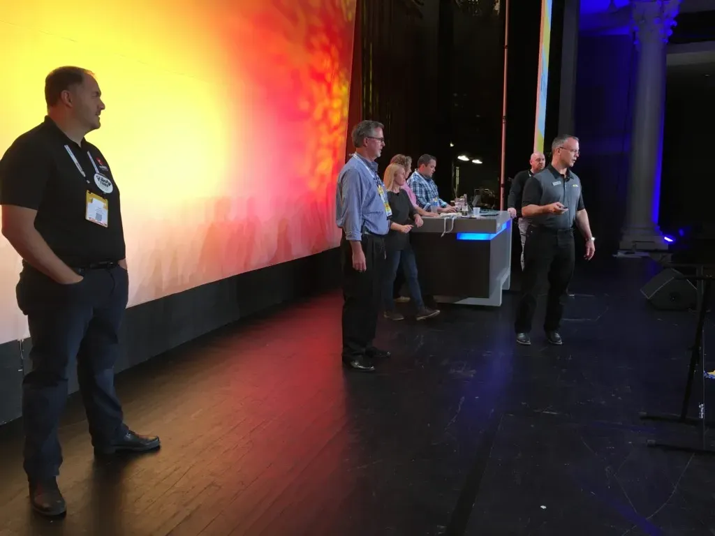 Opening Session rehearsal