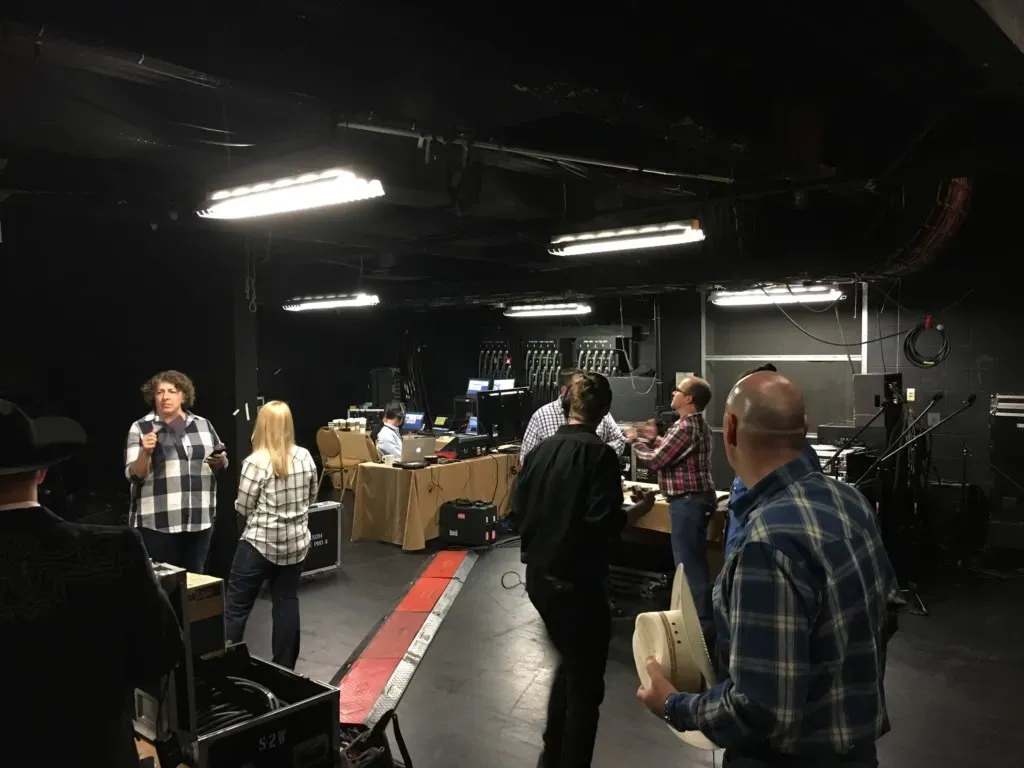 Presenters backstage