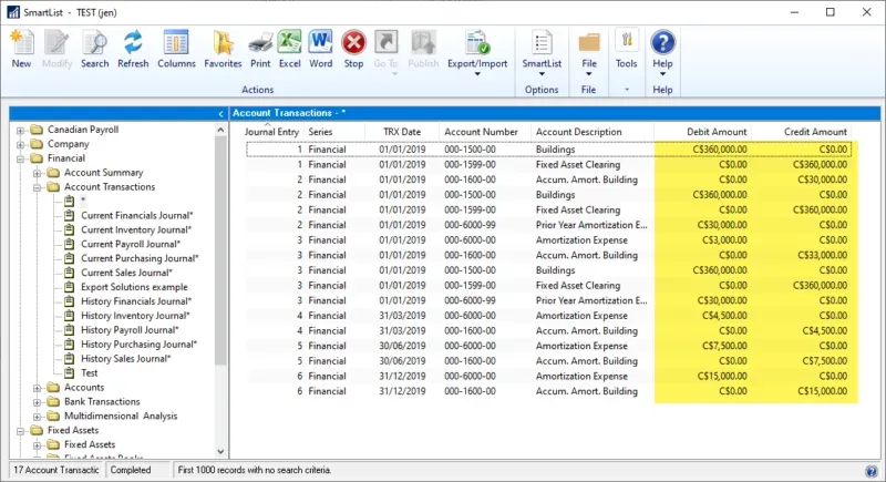 SmartList with formatted currency values