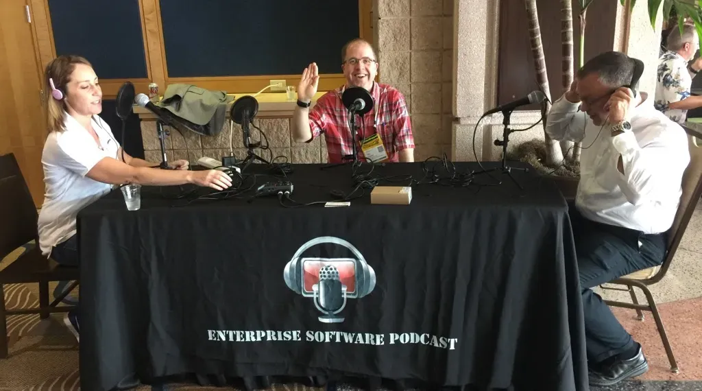 Darcy, Tim & Bob at the interview table.
